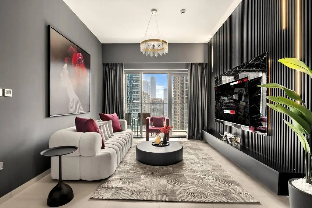 Glow Sky Suite Trendy 1Br- Dubai Mall Access By Maxx Value Homes Apartment
